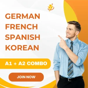 GERMAN/ FRENCH/ SPANISH/ KOREAN - A1 + A2 COMBO